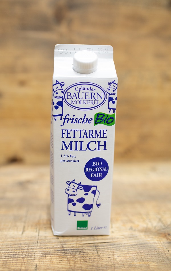 Frische fettarme Milch. 1,5% (Bio)