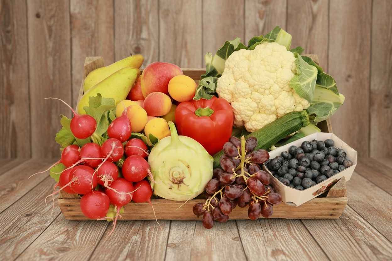 Obst- und Gemüsekiste 50/50