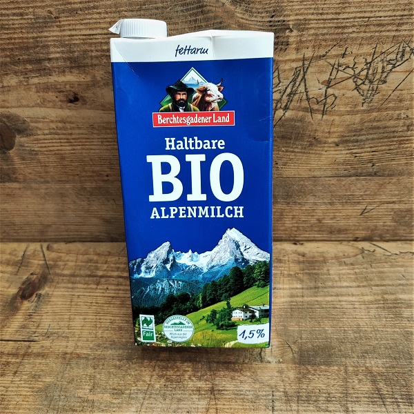 Haltbare Alpenmilch 1,5% (bio)