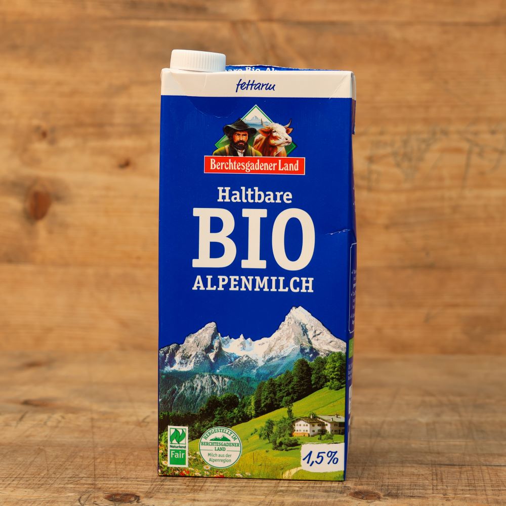 Haltbare Alpenmilch 1,5% (bio)